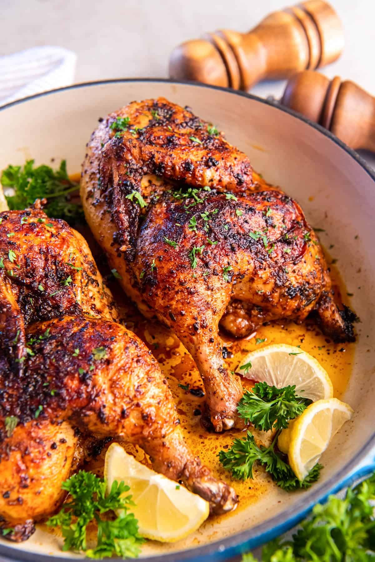 Half Chicken with Salad